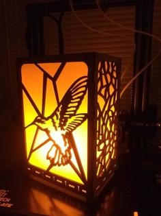 Battery Powered LED Flame Bulb Lantern 3D Printer Model