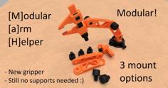 MaH – Modular Arm Helper – No Support – Easy Print 3D Printer Model