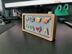 Pokemon Gym Badge Case 3D Printer Model