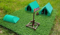 G-Scale Scout Campsite For Garden Model Railway 3D Printer Model