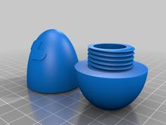 Screwable Pokemon Egg 3D Printer Model