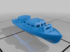 Royal Navy 25ft Fast Motor Boat 3D Printer Model