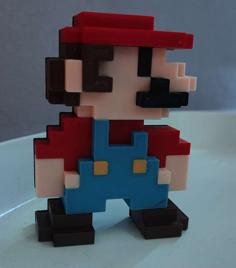 Mario / Luigi 8-bit 3D Printer Model