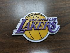 LosAngeles Lakers – Logo -Multicolor 3D Printer Model