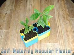 Self-Watering Modular Planter 3D Printer Model