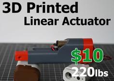 3D Printed Linear Actuator 3D Printer Model