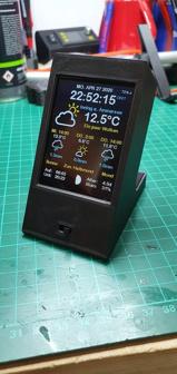 ESP8266 WiFi Colored Weather Station 3D Printer Model