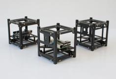 Universal 1U Cubesat 3D Printer Model