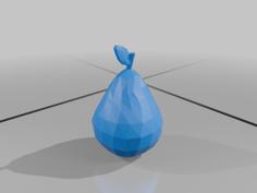 Realistic Pear Fruit Model 3D Printer Model