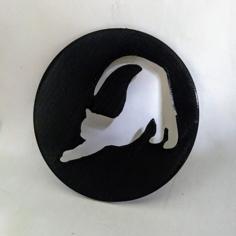 Coaster Cat 3D Printer Model