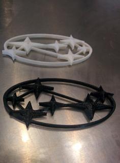 Vintage Subaru Logo 3D Printer Model