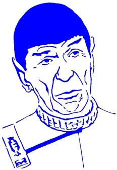 Spock Stencil 3D Printer Model