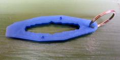 Multiuse Wrench (Flathead And Keytag) 3D Printer Model