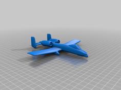 A-10 Thunderbolt II 3D Printer Model