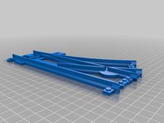 Lego Like Track Switch R320 (updated 25/1/2018) Now With Original Free Cad File. 3D Printer Model