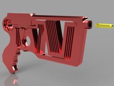 Compliant Mechanism Dart Gun – Print In Place (With Source) 3D Printer Model