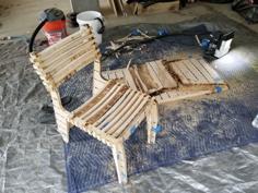 Plywood CNC Valovi Chair 3D Printer Model