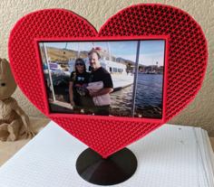 Heart Frame For 4×6 Photo 3D Printer Model