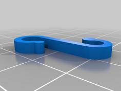 Festive Light Gutter Hook 3D Printer Model