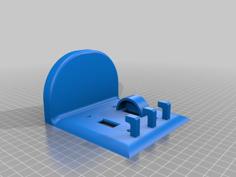 Double Lightswitch Cover With Block 3D Printer Model