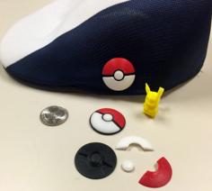 Pokéball Badge / Pin / Fridge Magnet 3D Printer Model