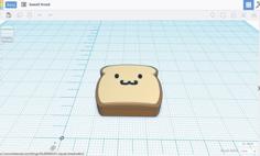 Kawaii Bread 3D Printer Model