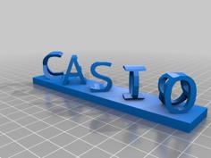 Casio Rolex Flip Text 3D Printer Model