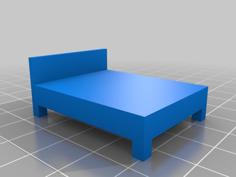 Queen Bed (European Size) 3D Printer Model