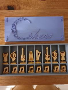 Music Chess Set 3D Printer Model