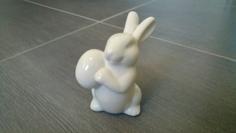 Easter Bunny With Egg 3D Printer Model