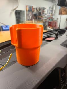 Car Mug Adapter / Large Cup Holder (5th Gen Bronco) 3D Printer Model