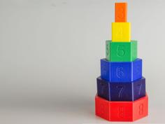 Stacking Polygon Tower 3D Printer Model