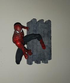 Spider-Man Wall Diorama 3D Printer Model