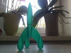 Comic Rocket 3D Printer Model