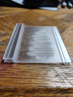 Backstrip (splashguard) For Glass Aquarium Lid 3D Printer Model