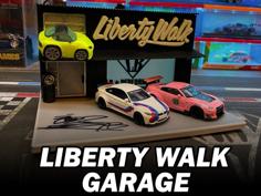 Triple 1/64 Liberty Walk Garage Display 3D Printer Model