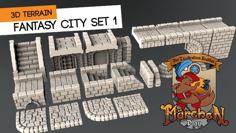 Fantasy City Set 3D Printer Model