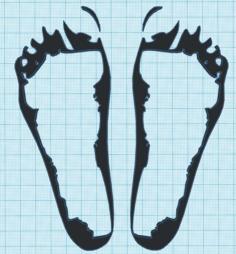 Foot Prints Wall Art 3D Printer Model