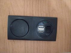 Caravan Double USB Charger Socket 3D Printer Model