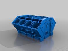 ZR1 V8 Block 3D Printer Model