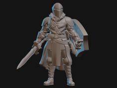 Lord’s Alliance Knight Miniature 3D Printer Model