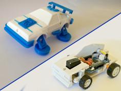 Toy Car – DeLorean 3DRacers – Back To The Future 3D Printer Model