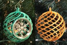 Festive Spiral Christmas Ornaments 3D Printer Model