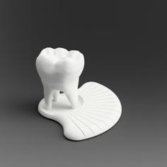 Business Card Holder (tooth) 3D Printer Model