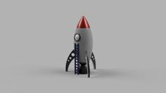 Cartoon Rocket! 3D Printer Model