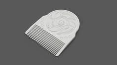 Old European Comb Or Hair Pin With Pattern 3D Printer Model