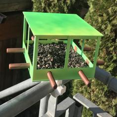 Birdfeeder For Balcony Railings 3D Printer Model