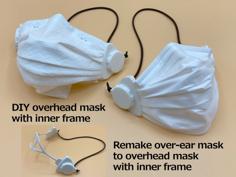 Overhead Mask Clip With Inner Frame 3D Printer Model