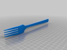 Weaponized Fork 3D Printer Model