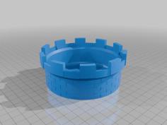 Tower Ashtray/storage Bin 3D Printer Model